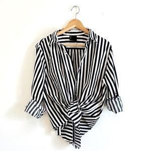 Striped shirt dark navy and white never worn